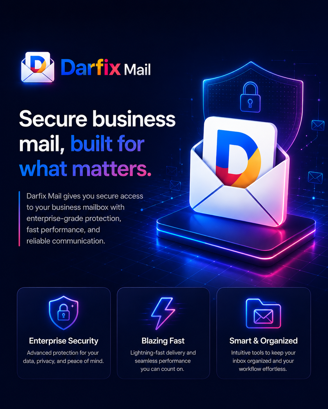 Darfix Mail — secure business email built for what matters
