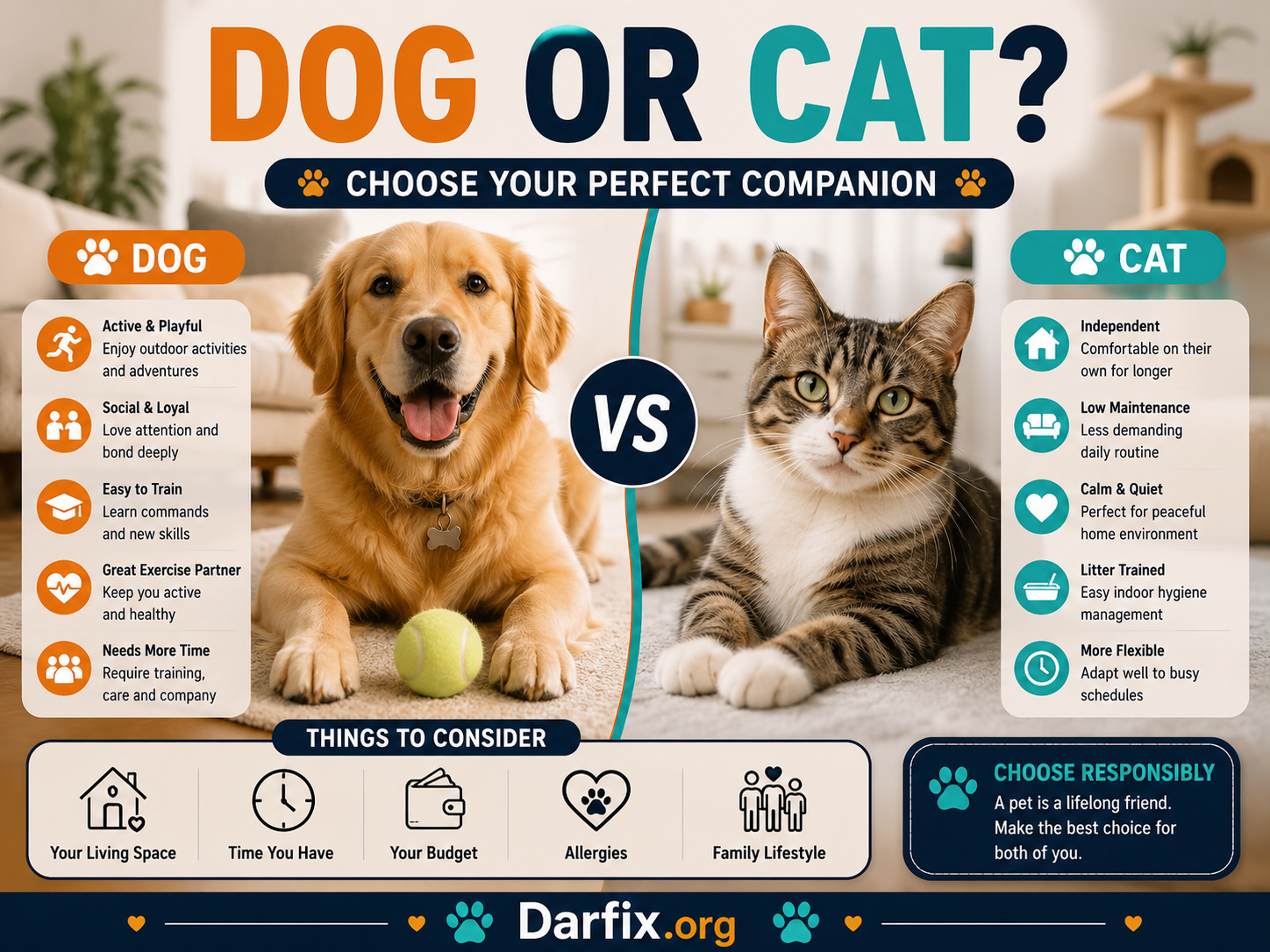 Dog Or Cat? How To Choose The Best Pet For Your Personality - Darfix