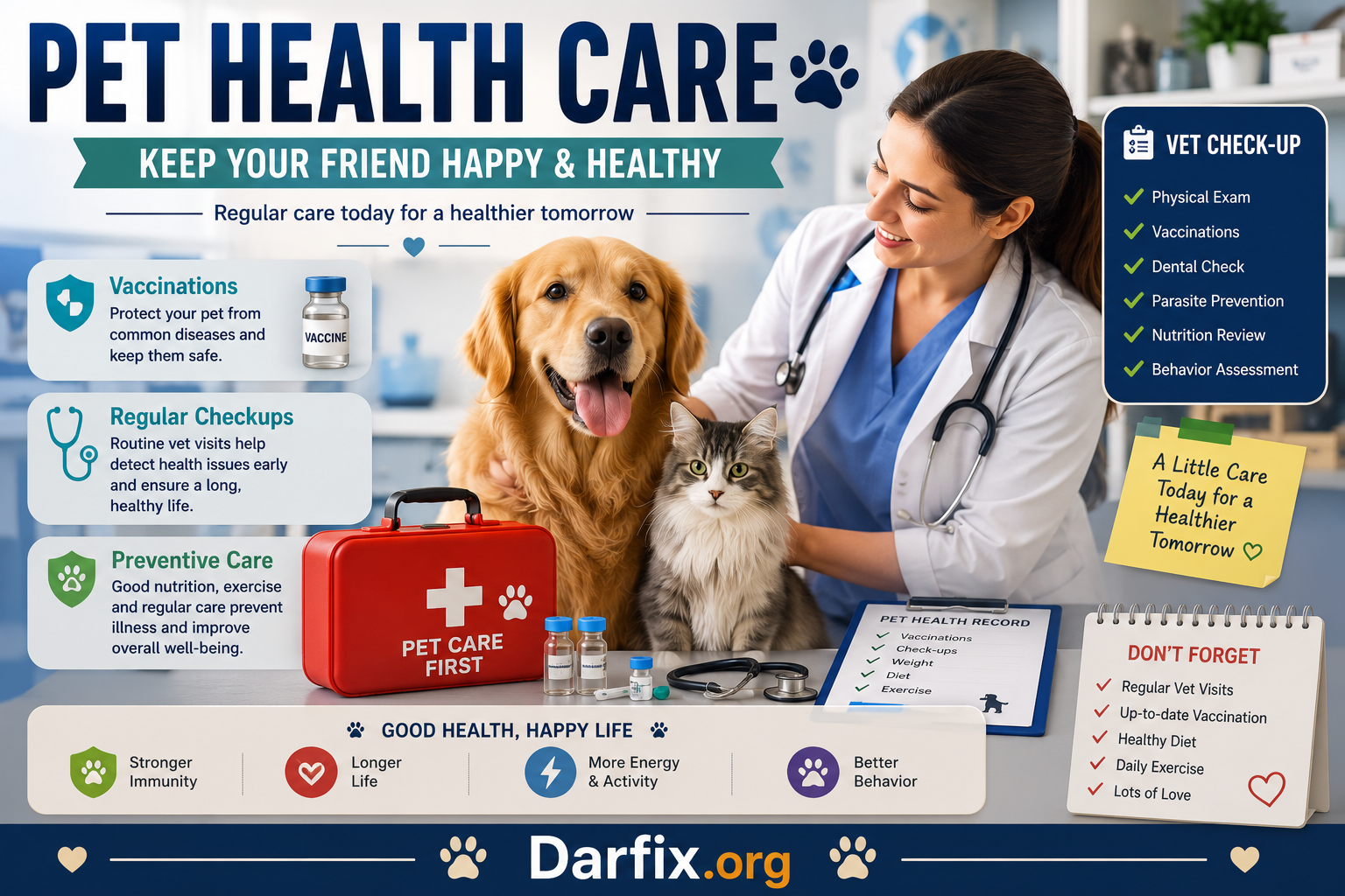 Pet Health Care Guide: Vaccines, Vet Visits And Preventive Care - Darfix