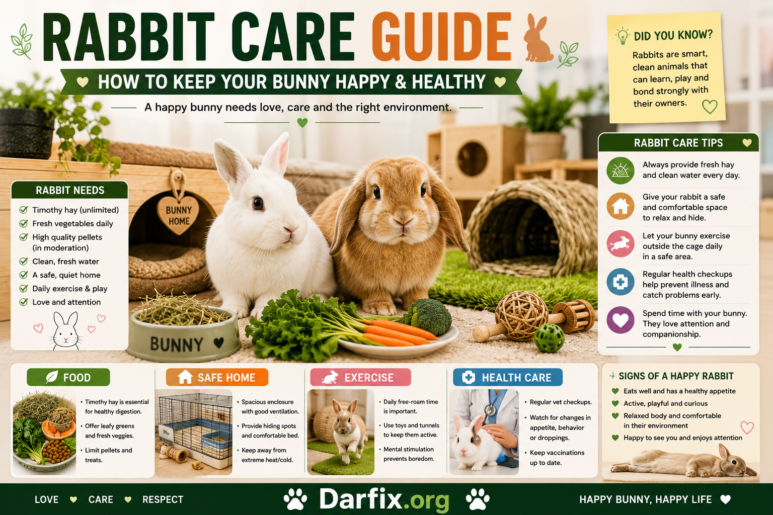 Rabbit Care Guide: Everything You Need To Know Before Getting A Bunny - Darfix