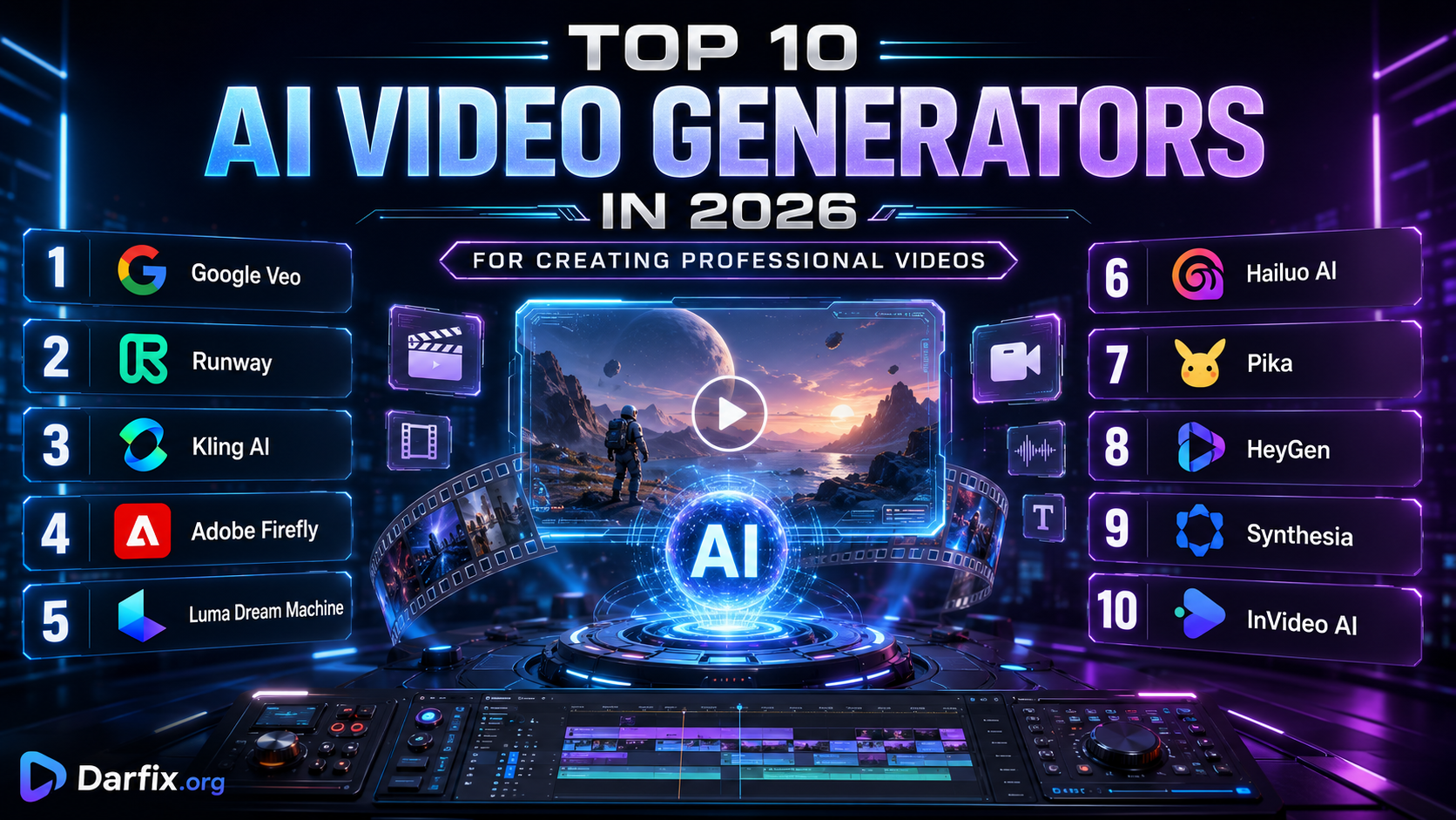 Top 10 AI Video Generators in 2026 for Creating Professional Videos