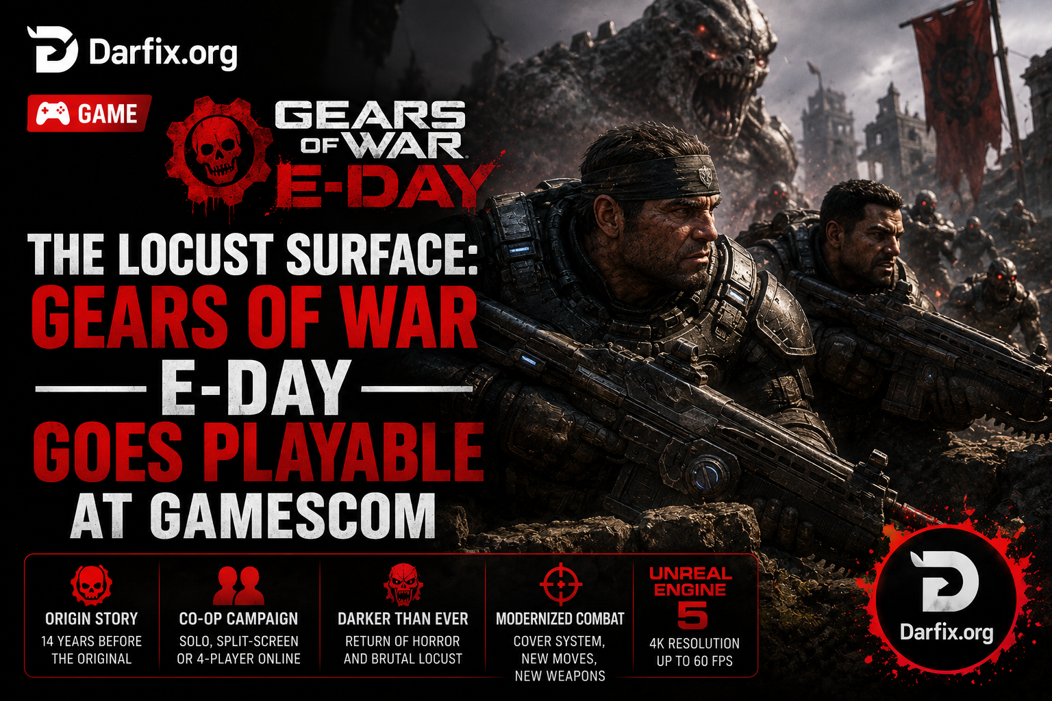 The Locust Surface: Gears of War E-Day Goes Playable at Gamescom