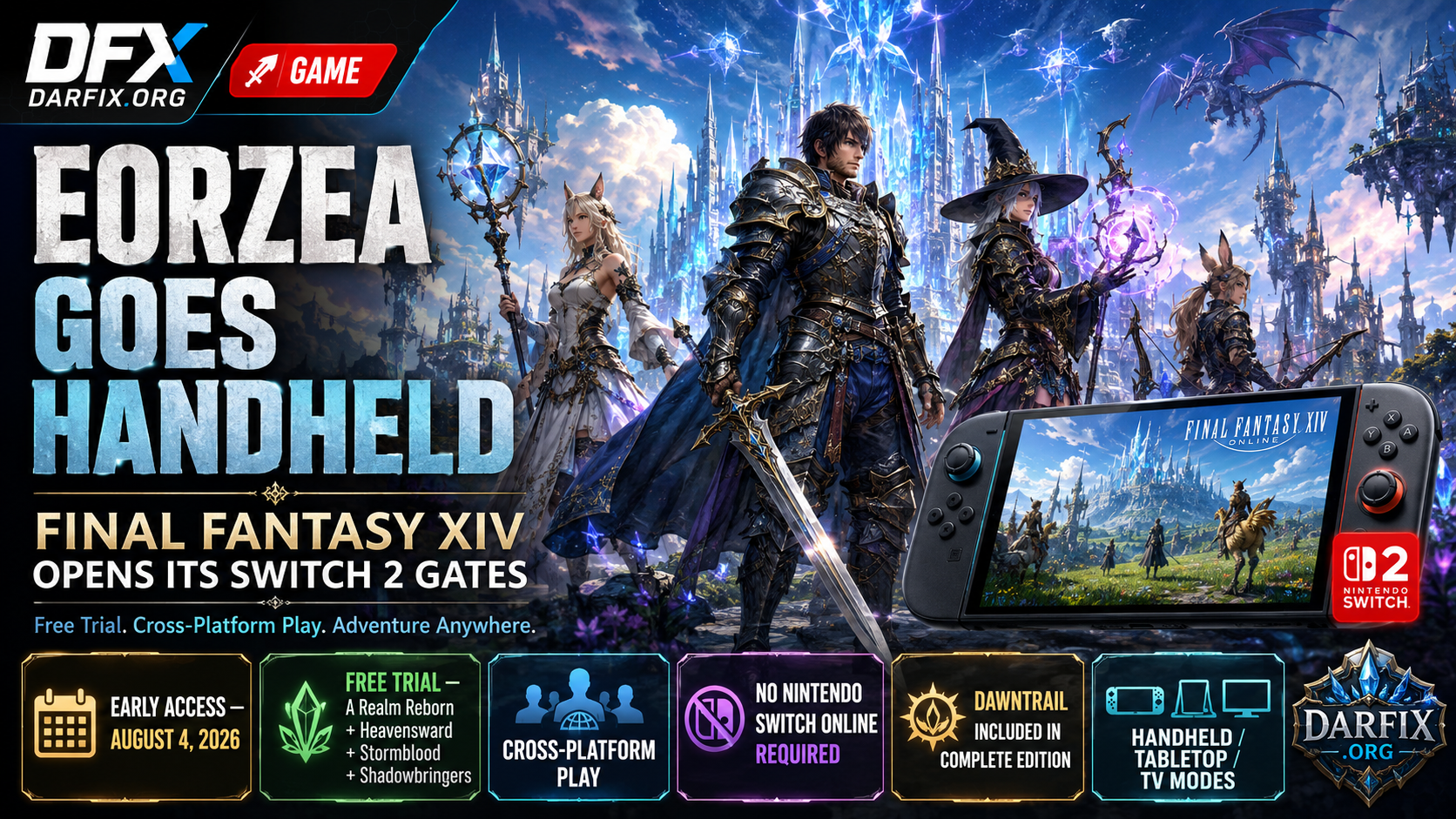Eorzea Goes Handheld: Final Fantasy XIV Opens Its Switch 2 Gates
