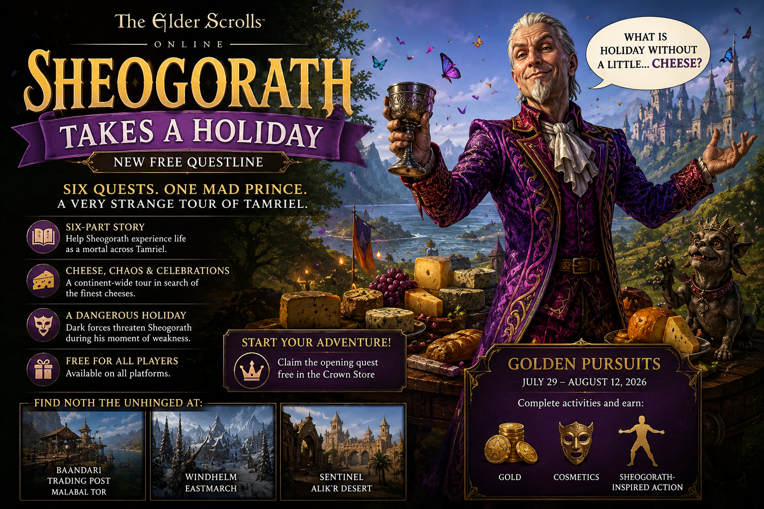 Cheese, Chaos and a Mortal Prince: Sheogorath Leaves the Isles