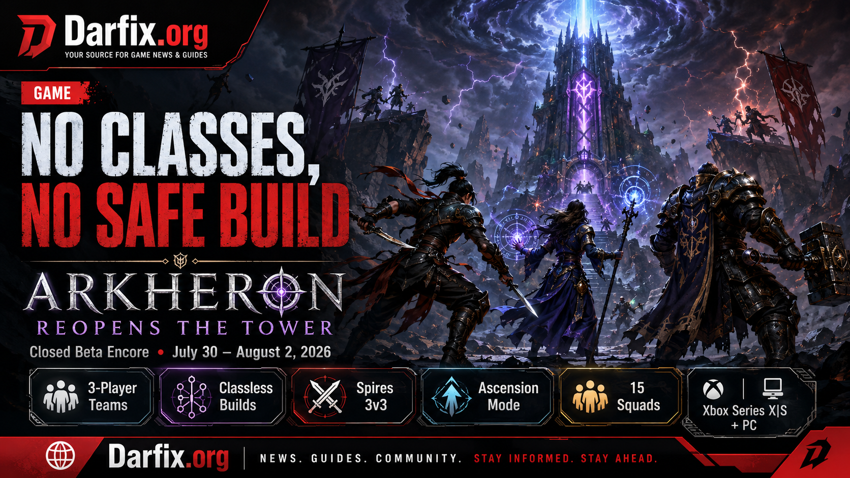 No Classes, No Safe Build: Arkheron Reopens the Tower