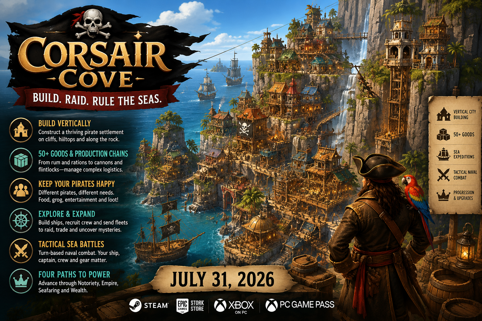 Skull Rock Goes Vertical: Corsair Cove Raises a Pirate Empire
