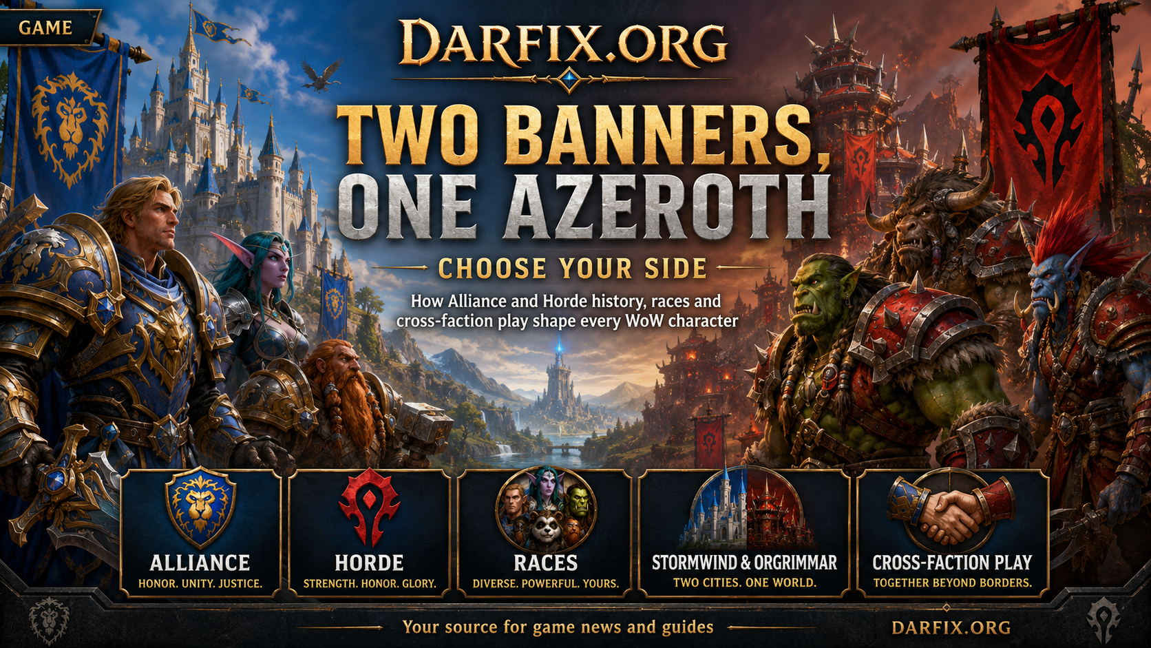 Two Banners, One Azeroth: Choose Your Side